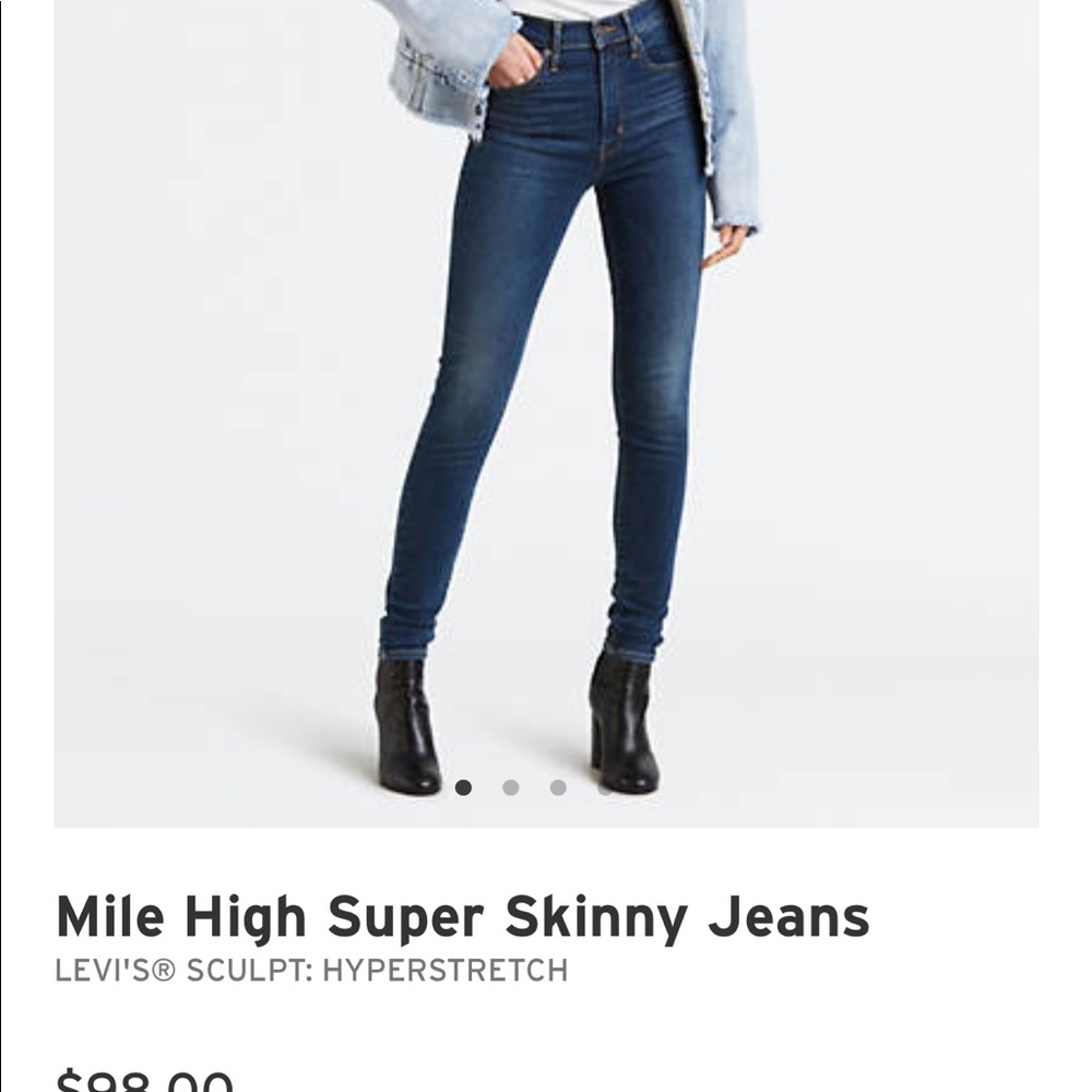 Levi’s Mile High Super Skinny Jeans!